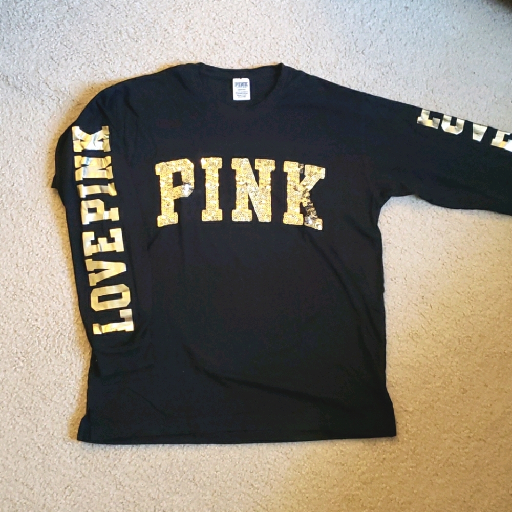 PINK sequin long sleeve